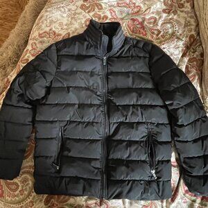 Weatherproof Men’s Puffer Jacket Black Large EUC!!!